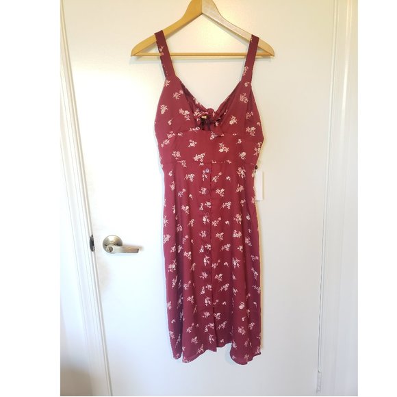 Lulus Are You Mine? Red Floral Midi Dress - Picture 4 of 5